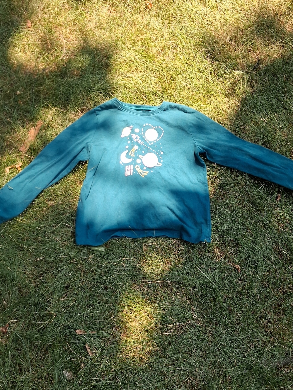 Teal Space Graphic Sweatshirt